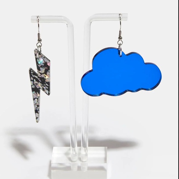 Dolls Kill Jewelry - Dolls kill thunderbolt and cloud earrings
